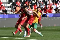 Timnas Indonesia melawan Timnas Australia pada Piala Asia 2023