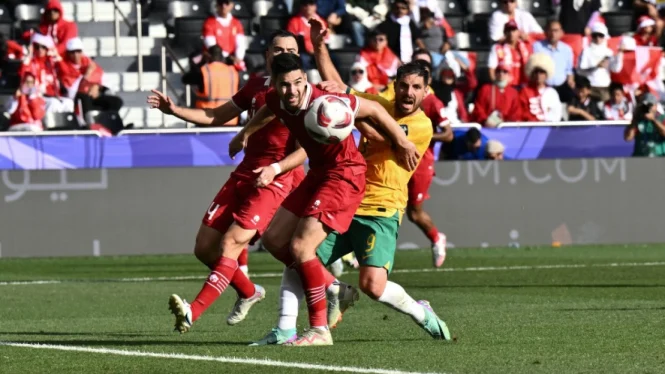 Timnas Indonesia melawan Timnas Australia pada Piala Asia 2023
