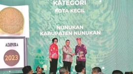 Foto: Pemerintah Kabupaten (Pemkab) Nunukan berhasil mempertahankan Piala Adipura untuk kedua secara berturut-turut. (Dok. Pemkab Nunukan)