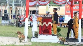 Foto: Bupati Bulungan, Syarwani sebagai instruktur upacara kemerdekaan Republik Indonesia ke-79
