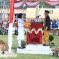 Foto: Bupati Bulungan, Syarwani sebagai instruktur upacara kemerdekaan Republik Indonesia ke-79
