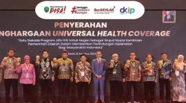 Foto: Penyerahaan Penghargaan Universal Helath Coverage (UHC) Awards 2024.