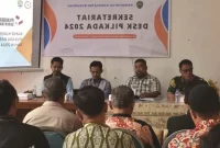 Foto: Rakor antara Staff Ahli Bidang Hukum Pemkab Bulungan, KPU, Bawaslu dan tim Desk Pilkada Bulungan 2024