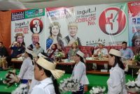 Foto : Kampanye Paslon Bupati dan Wakil Bupati Nomor Urut 3, Owena Mayang Shari-Stanislaus Liah.