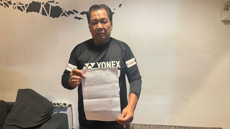 Foto: Syahrul, salah satu pemilik lahan.