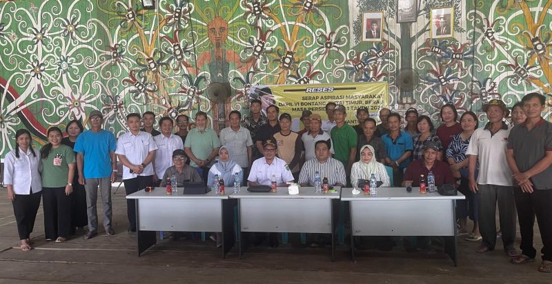 Foto : Reses Anggota DPRD Prov. Kaltim, Budianto Bulang di Desa Long Tesak, Kec. Muara Ancalong, Kab. Kutim
