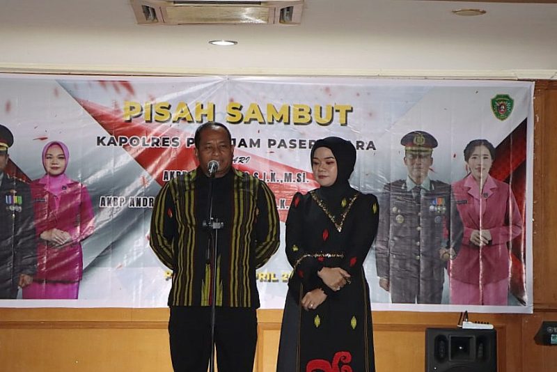 Foto: AKBP Supriyanto menyampaikan kesan dan pesan selama bertugas di PPU.