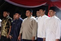 Foto: Bupati dan Wakil Bupati Penajam Paser Utara, saat menghadiri acara penutupan Ramadhan Fest 2025 di Islamic Center PPU.