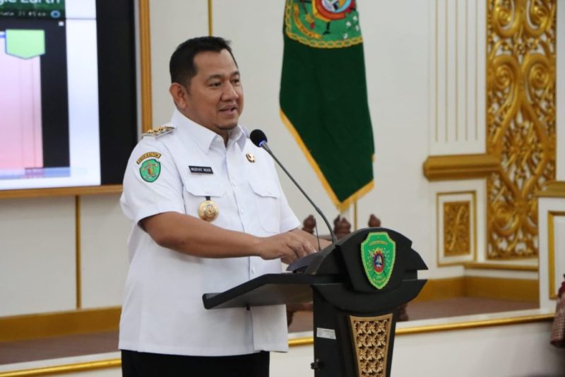 Foto: Bupati PPU, Mudyat Noor, berbicara pada acara penandatanganan kerjasama.