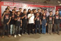 Foto; Pasangan Dr. Aulia Rahman Basri-Rendi Solihin usai melakujka  diskusi bersama anak muda Kab. Kutai kartanegara.