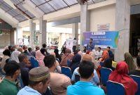 Foto: Sosialisasi pembayaran digital QRIS untuk pedagang Pasar Induk Penajam.