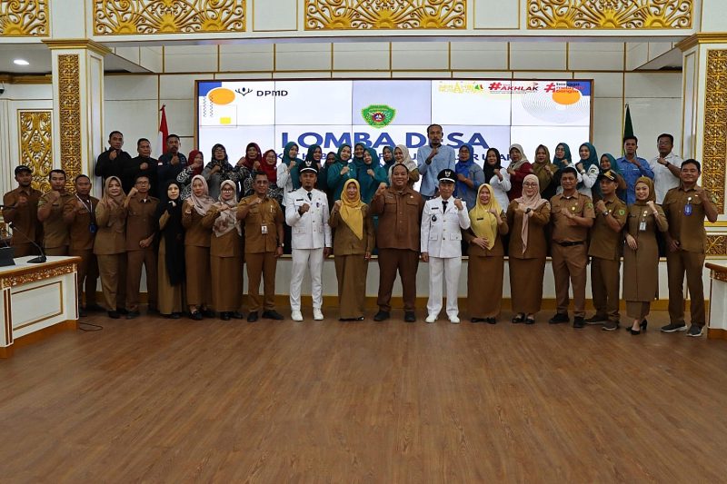 Foto: Kebersamaan seluruh peserta Lomba Desa 2025.
