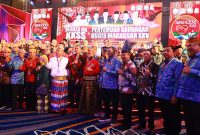Foto: Kebersamaan tokoh dan peserta Mubes XII KKSS dan PSBM XXV, penuh semangat kebersamaan di Makassar.