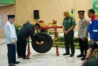 Foto: Bupati PPU, Mudyat Noor, bersama jajaran Forkopimda, saat meresmikan Gedung Serbaguna Makodim 0913/PPU.