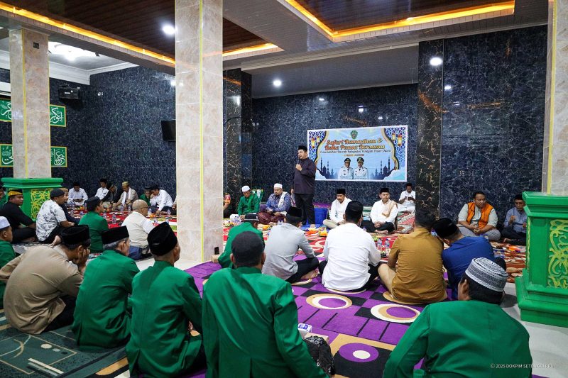 Foto: Suasana hangat kegiatan Safari Ramadhan di Masjid Al Muhajirin, Desa Sukaraja, Kecamatan Sepaku.