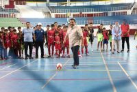 Foto: Bupati PPU, Mudyat Noor, saat membuka secara resmi Liga Bupati Futsal Series 2025 di Stadion Panglima Sentik, Sabtu (3/5/2025).