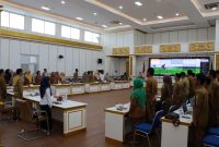 Foto: Sosialisasi Teknis Penyusunan Proposal Inovasi Pelayanan Publik di aula lantai III Gedung Bupati PPU.