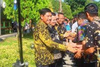 Foto: Momen silaturahmi dan koordinasi antara pejabat Pemkab PPU dan pegawai jelang libur nasional dan cuti bersama.