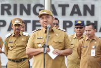 Foto: Suasana apel gabungan ASN di halaman Kantor Bupati PPU.