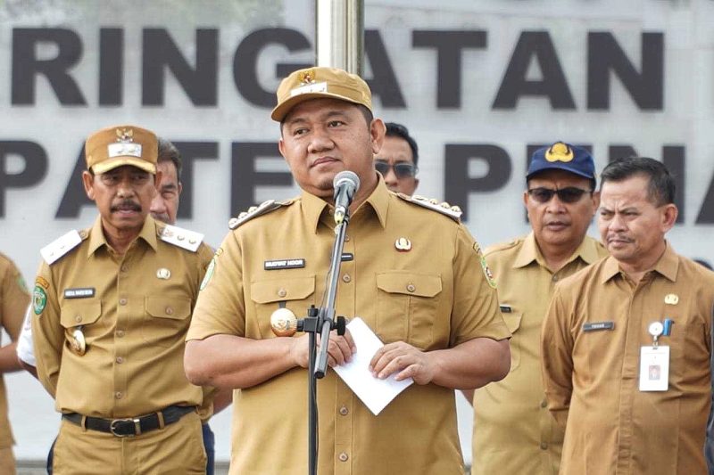 Foto: Suasana apel gabungan ASN di halaman Kantor Bupati PPU.