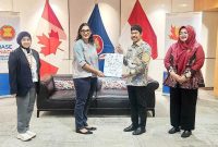 Foto: Wakil Bupati Penajam Paser Utara, Abdul Waris Muin, bersama perwakilan Kedutaan Besar Kanada dalam acara Business Cooperation di World Trade Centre Jakarta.