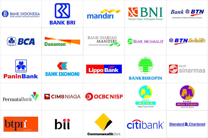 Foto : Bermacam - macam Bank yang digunakan oleh Masyarakat Indonesia.