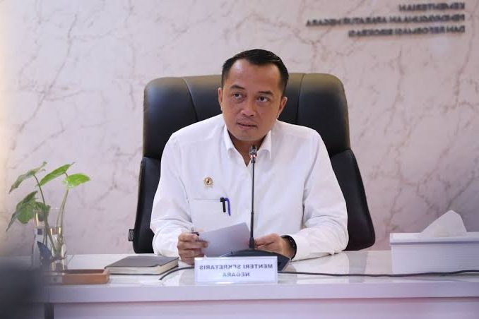 Foto : Prasetyo Hadi, Menteri Sekretaris Negara (Mensesneg), 