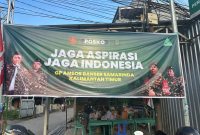 Foto: Posko Jaga Aspirasi jaga Indonesia oleh PC GP Anshor Kota Samarinda.
