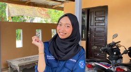 Foto : Nazla Fathiya Dina, Mahasiswi UINSI Kota Samarinda.