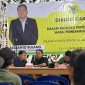 Foto : Anggota DPRD Kaltim, Budianto Bulang saat berdialog bersama masyarakat Desa Long Nyelong, Kutim.(Zul/Lintasjejaring)