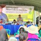 Foto : Budianto Bulang saat Sosperda di Desa Long Bentuq, Kecamatan Busang Kabupaten Kutai Timur.