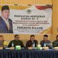 Foto: Budianto Bulang saat menyampaikan PDD di Desa Bumi Etam, Kecamatan Kaubun, Kabupaten Kutai Timur. 