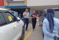Foto : Dinas Perhubungan Kota Samarinda Ketika Sedang Melakukan Penertiban Parkir Liar.