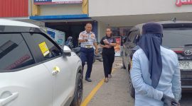 Foto : Dinas Perhubungan Kota Samarinda Ketika Sedang Melakukan Penertiban Parkir Liar.