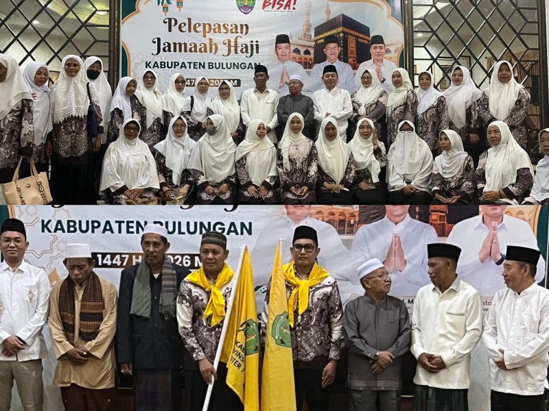 Dokumentasi Pelepasan Jamaah Haji di Rujab Bupati Bulungan pad Minggu (26/04/2026) lalu. Senin (11/06/2026).
