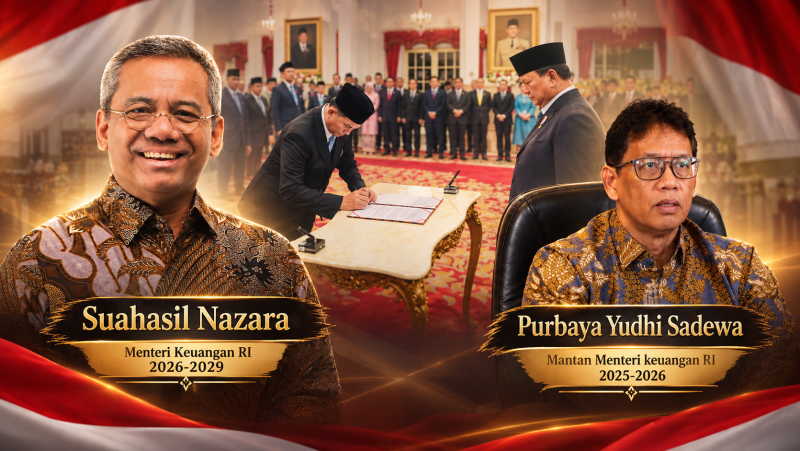 Foto: Suahasil Nazara, Menteri keuangan RI baru Periode 2026-2029. Menggantikan Purbaya Yudhi Sadewa (2025-2026). 