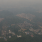 Foto: Potret kabut asap di wilayah Kota Samarinda. 