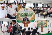 Foto: Potret kolase kegiatan Manasik haji Kementerian Haji dan Umrah Kab. Bulungan. (Yudistira/LJ)