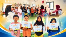 Foto: Potret kegiatan KKN Tematik UINSI  Samarinda 'Rumah Belajar' di Kel. Salok Api Laut, Samboja Barat, Kukar. (Dok. KKN Tematik UINSI Samarinda)