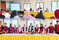 Foto: Potret Mahasiswa KKN Tematik UINSI Samarinda saat mendampingi UMKM Kel. Salok Api Laut, Samboja Barat melakukan sertifikasi halal. (Dok. KKN Tematik UINSI Samarinda)