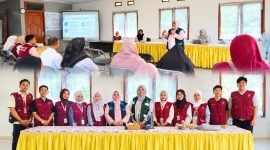 Foto: Potret Mahasiswa KKN Tematik UINSI Samarinda saat mendampingi UMKM Kel. Salok Api Laut, Samboja Barat melakukan sertifikasi halal. (Dok. KKN Tematik UINSI Samarinda)