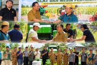 Foto: Wakil Bupati Bulungan, Kilat saat menyalurkan bantuan alat dan mesin pertanian (alsinta) ke 12 gabungan kelompok tani dan gabungan kelompok tani (gapoktan).