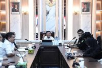 Foto: Wakil Walikota Samarinda, Saefuddin Zuhri saat menyambut mahasiswa FUAD dalam audiensi kegiatan FUAD Fair 2026 mendatang. (Dok.HumasPemkotSamarinda)