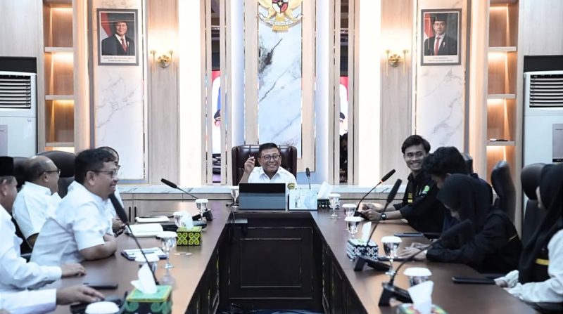Foto: Wakil Walikota Samarinda, Saefuddin Zuhri saat menyambut mahasiswa FUAD dalam audiensi kegiatan FUAD Fair 2026 mendatang. (Dok.HumasPemkotSamarinda)