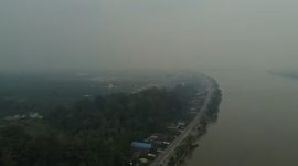 Foto: Kabut asap di Kabupaten Bulungan beberapa waktu lalu. (Ist)