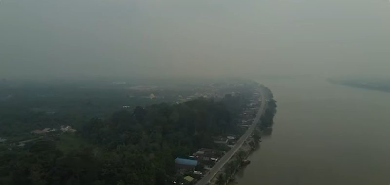 Foto: Kabut asap di Kabupaten Bulungan beberapa waktu lalu. (Ist)
