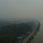 Foto: Kabut asap di Kabupaten Bulungan beberapa waktu lalu. (Ist)
