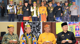 Foto: Bupati Bulungan, Syarwani (tengah), usai Paripurna HUT Bulungan Ke-66 dan HUT Tanjung Selor Ke-236 di DPRD Kab. Bulungan.