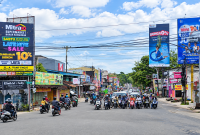 Foto: Potret papan reklame di simpang 4 besar Jl. P. Antasari, Jl. M.T. Haryono, Jl. P. Suryanata dan Jl. Ir. H. Djuanda.