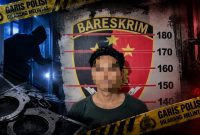 Foto: Terduga pelaku berinisial AR (24). (Dok. Polsek Samarinda Seberang).